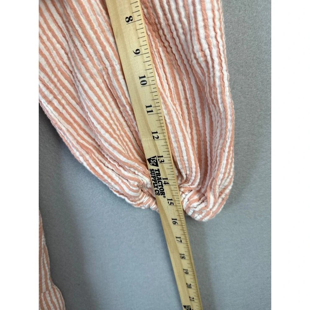 MINKPINK Striped Mini Dress Puff Sleeve Tiered‎ Casual Cute XS Babydoll Milkmaid